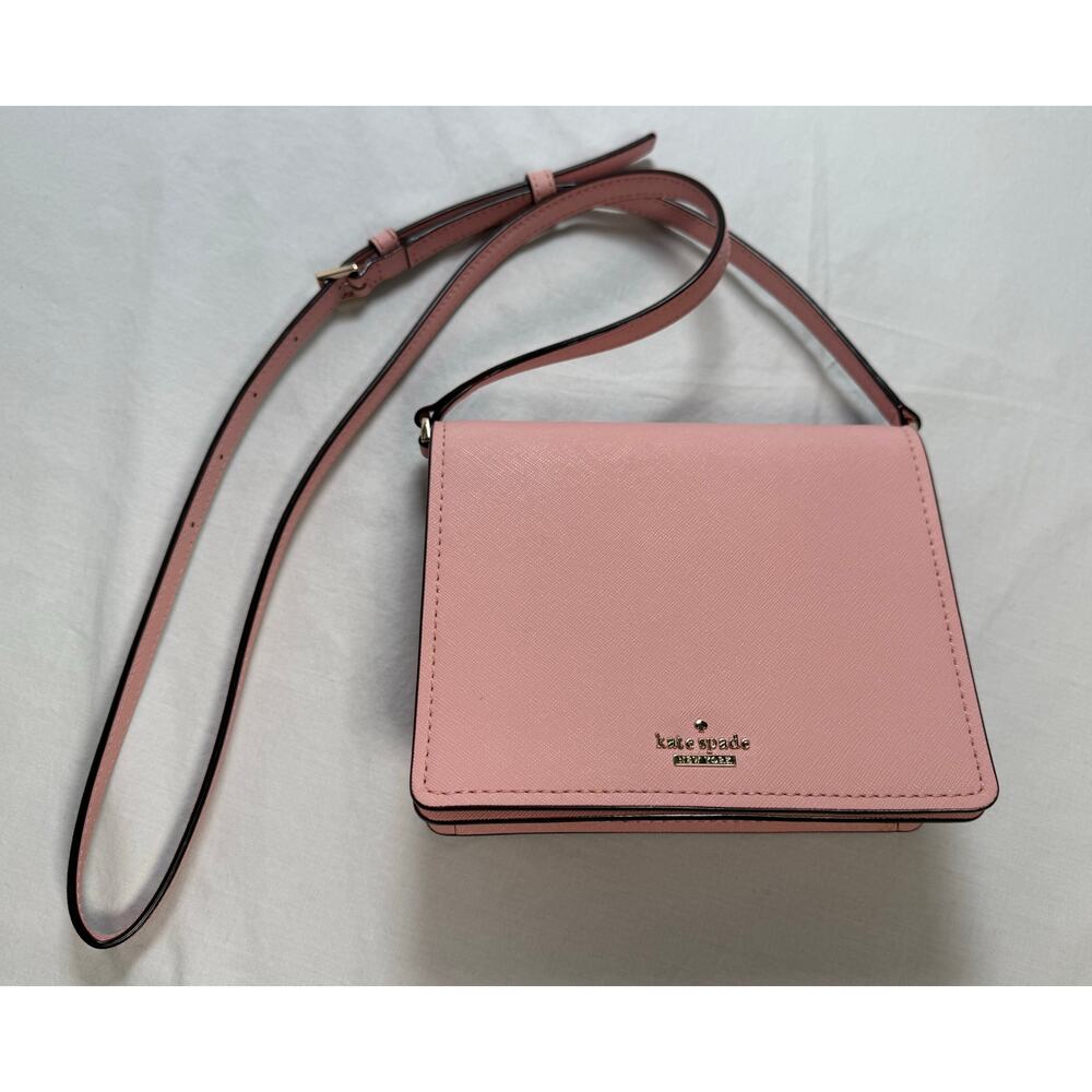 Kate Spade Cedar Street Crossbody Purse Bag Pink Leather Purse